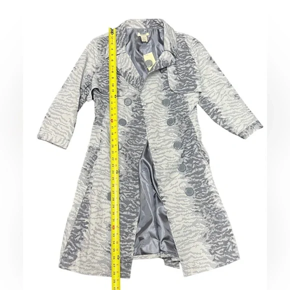 Vertigo Print Trench Coat (NWT) / Size: XL / Color: Blue / Item# 1-21901 - Picture 4 of 6